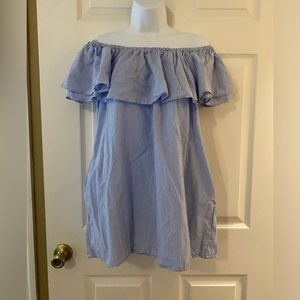 Mid thigh shoulder dress